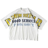 KAPITAL 18.5/- Jersey Crew T-Shirt ( DENIM REPAIRpt ) [ EK-1602 ]
