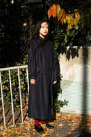 BLUE BLUE JAPAN GOLD YARN INDIGO BAND COLLAR SHIRT ONE PIECE