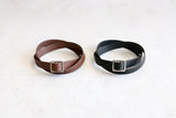 COMME des GARCONS HOMME STEER OIL SMOOTH HOLELESS BELT [ HR-K301-051 ]