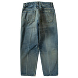 NEXUSVII. DAMAGED LOOSE DENIM PANTS