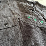 KAPITAL Figured Chambray 2TONE BONE Patch Ventilator Work Shirt [ K2504LS143 ]