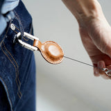 White Mountaineering LEATHER REEL KEYCHAIN
