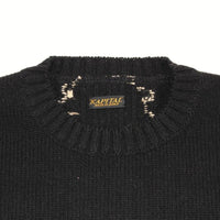 KAPITAL 5G Wool BONE Crew Sweater [ EK-1537KNA ]