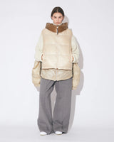 beautiful people x NANGA multilayering down vest blouson