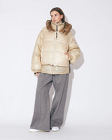beautiful people x NANGA multilayering down vest blouson