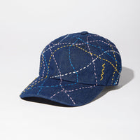 KUON 25S/S Sashiko All Over Cap [ 114CP030000-02-09 ]