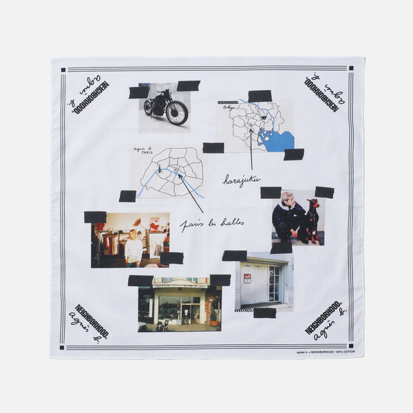 NEIGHBORHOOD x AGNES B. . BANDANA cotwo