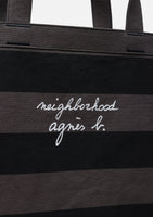 NEIGHBORHOOD x AGNES B. . BORDER TOTE BAG
