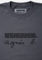 NEIGHBORHOOD x AGNES B. . SWEAT SHIRT LS