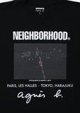 NEIGHBORHOOD x AGNES B. . CREWNECK LS-2