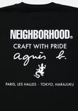 NEIGHBORHOOD x AGNES B. . CREWNECK SS-1