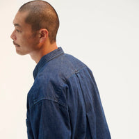 DESCENDANT 25A/W ALLEN DENIM LS SHIRT [ 252WVDS-SHM01 ]