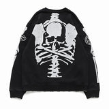 MASTERMIND WORLD x VANSON REGULAR FIT DAMEGED CREWNECK SWEATSHIRT