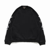 MASTERMIND WORLD x VANSON BOXY FIT DAMEGED CREWNECK SWEATSHIRT
