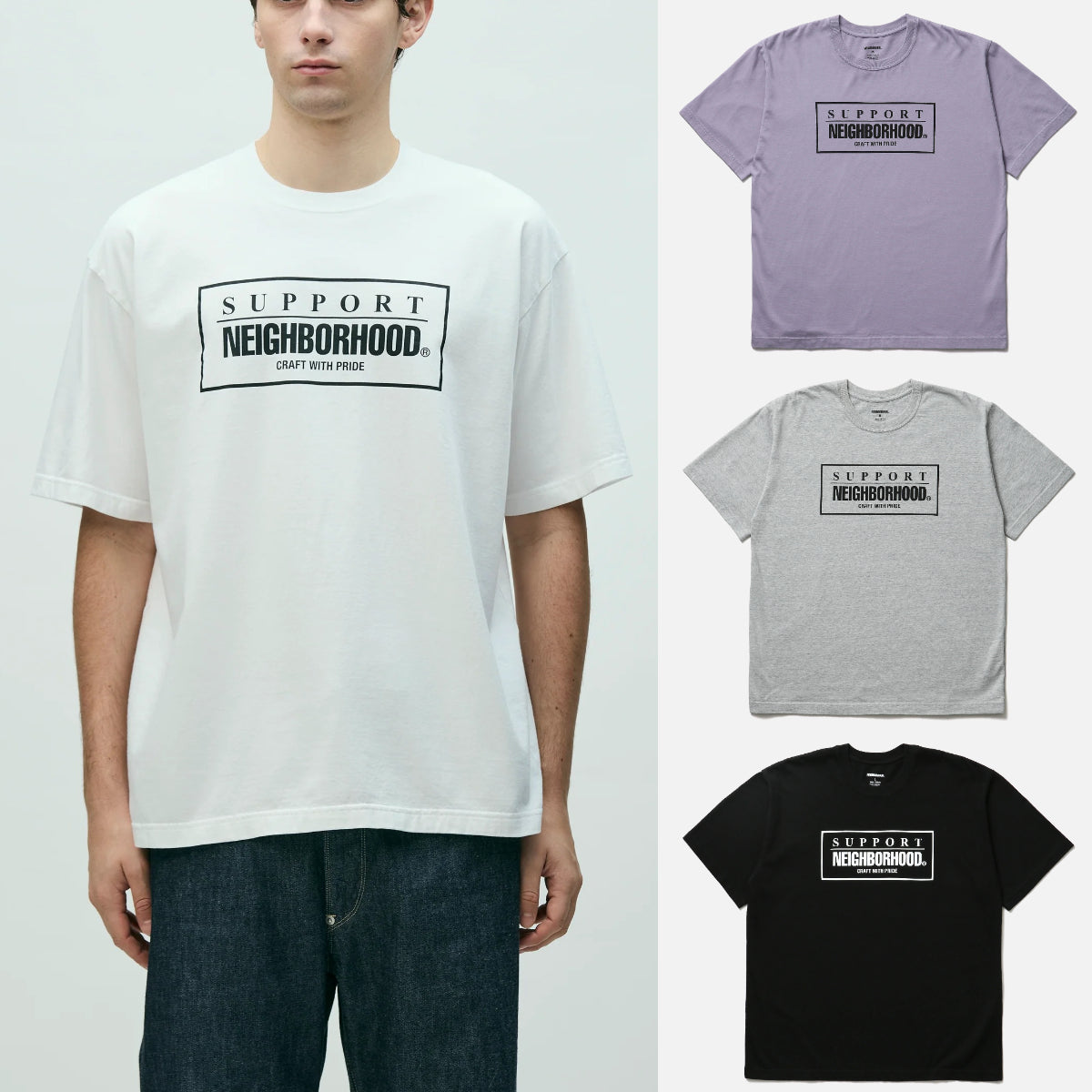 サイズM NH X AGNES B CREWNECK SS-1 Tシャツ 白 【公式通販】