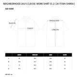 NEIGHBORHOOD 26S/S CLASSIC WORK SHIRT SS-2 [ 261TSNH-SHM04 ]