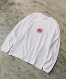 BEAMS RECORDS LOGO PRINT LONG SLEEVE TEE