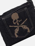 mastermind JAPAN x roarguns x EVISU MULTI-POCKET DENIM MESSENGER BAG