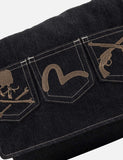 mastermind JAPAN x roarguns x EVISU MULTI-POCKET DENIM MESSENGER BAG