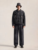 mastermind JAPAN x roarguns x EVISU WASHED MULTI-POCKET TYPE II DENIM JACKET