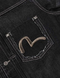 mastermind JAPAN x roarguns x EVISU WASHED MULTI-POCKET TYPE II DENIM JACKET