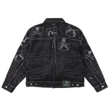 mastermind JAPAN x roarguns x EVISU WASHED MULTI-POCKET TYPE II DENIM JACKET