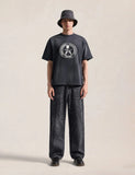 mastermind JAPAN x roarguns x EVISU WASHED MULTI-POCKET SELVEDGE DENIM JEANS