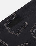mastermind JAPAN x roarguns x EVISU WASHED MULTI-POCKET SELVEDGE DENIM JEANS