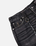 mastermind JAPAN x roarguns x EVISU WASHED MULTI-POCKET SELVEDGE DENIM JEANS