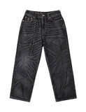 mastermind JAPAN x roarguns x EVISU WASHED MULTI-POCKET SELVEDGE DENIM JEANS
