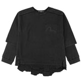 mastermind JAPAN x roarguns x EVISU DISTRESSED LAYERED L/S T-SHIRT