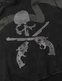 mastermind JAPAN x roarguns x EVISU SKULLGUNS DAICOCK AFTERHOOD SWEATSHIRT