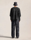 mastermind JAPAN x roarguns x EVISU DISTRESSED LAYERED L/S T-SHIRT