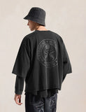 mastermind JAPAN x roarguns x EVISU DISTRESSED LAYERED L/S T-SHIRT