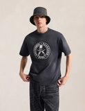 mastermind JAPAN x roarguns x EVISU FRAYED APPLIQUE DAICOCK T-SHIRT
