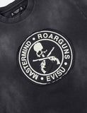 mastermind JAPAN x roarguns x EVISU FRAYED APPLIQUE DAICOCK T-SHIRT
