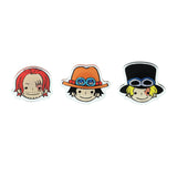 ONE PIECE BASE SHOP 3-Piece Acrylic Clip Set