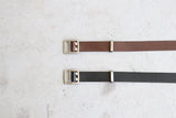 COMME des GARCONS HOMME STEER OIL SMOOTH HOLELESS BELT [ HR-K301-051 ]