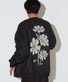 BEAMS HEART Flower Jacquard Cardigan