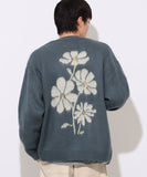 BEAMS HEART Flower Jacquard Cardigan