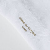 COMME des GARCONS HOMME Cotton Pile Logo Socks [ HM-K501-051 ]