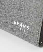 BEAMS HEART Polyester Heather Material Long Wallet