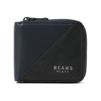 BEAMS HEART Switching Fake Leather Zip Wallet