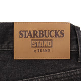 STARBUCKS STAND by BEAMS Black Denim Pants