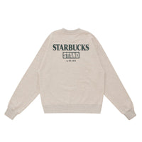 STARBUCKS STAND by BEAMS Logo Crew Sweatshirt