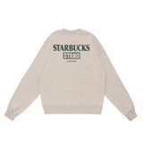 STARBUCKS STAND by BEAMS Logo Crew Sweatshirt