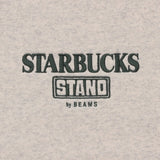 STARBUCKS STAND by BEAMS Logo Crew Sweatshirt