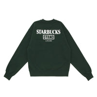 STARBUCKS STAND by BEAMS Logo Crew Sweatshirt