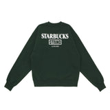 STARBUCKS STAND by BEAMS Logo Crew Sweatshirt