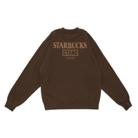 STARBUCKS STAND by BEAMS Logo Crew Sweatshirt